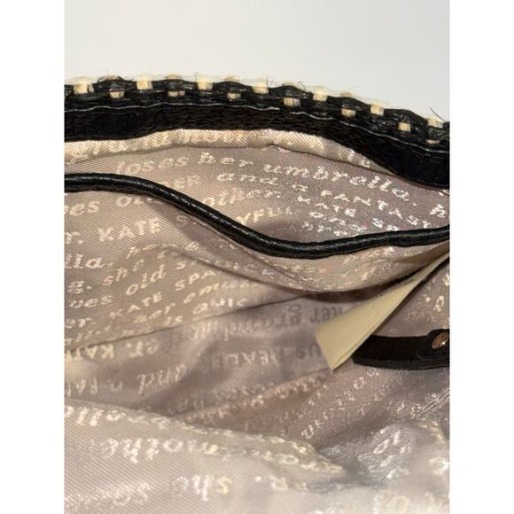 Kate Spade NY Cobble Hill Straw Abela Crossbody, Black Pebble Leather - Picture 10 of 11